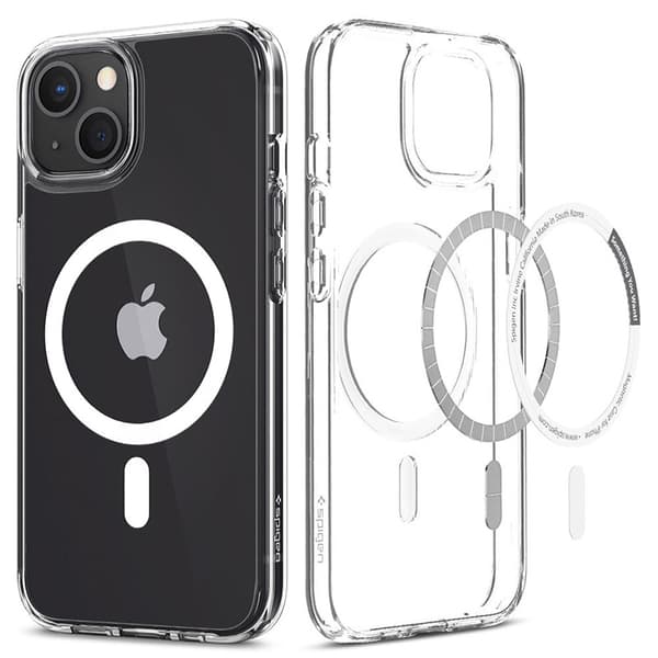 Spigen Ultra Hybrid Mag MagSafe - iPhone 13 etui (hvid)