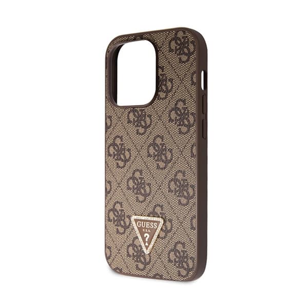 Guess Crossbody 4G metallogo - iPhone 14 Pro-cover (brun)