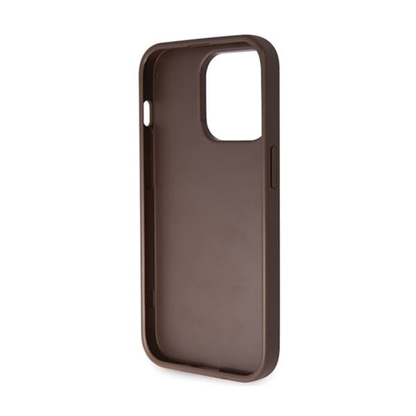 Guess Crossbody 4G metallogo - iPhone 14 Pro-cover (brun)