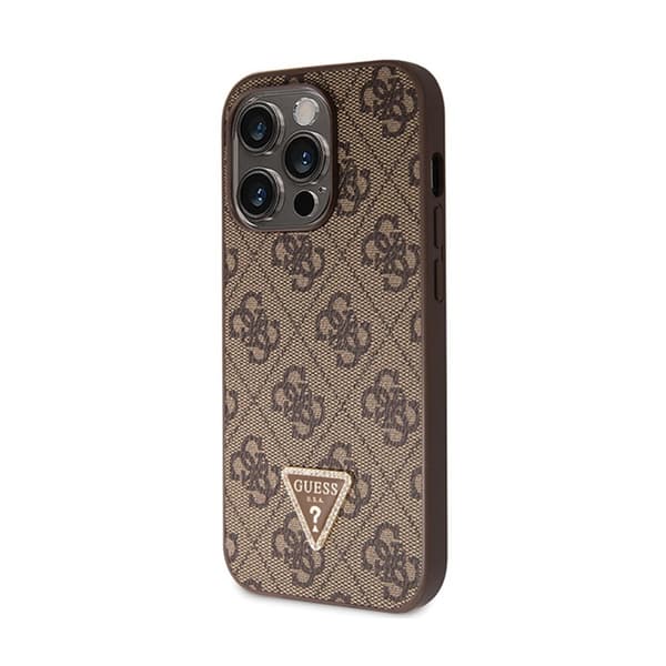 Guess Crossbody 4G metallogo - iPhone 14 Pro-cover (brun)