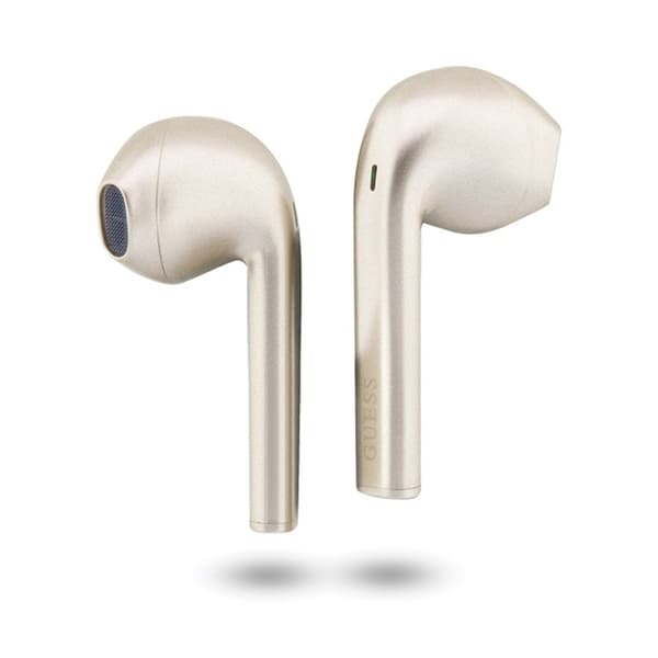 Guess True Wireless Script -logo BT5.3 – TWS-kuulokkeet + latauskotelo (kulta)