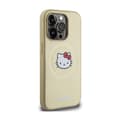 Miniatyrbillede 4 af 8: Hello Kitty Læder Kitty Head MagSafe - iPhone 15 Pro Cover (Guld)