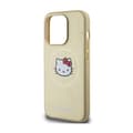 Miniatyrbillede 6 af 8: Hello Kitty Læder Kitty Head MagSafe - iPhone 15 Pro Cover (Guld)