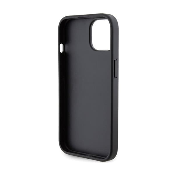 Karl Lagerfeld Gripstand Saffiano Choupette Pins - iPhone 15 -kotelo (musta)