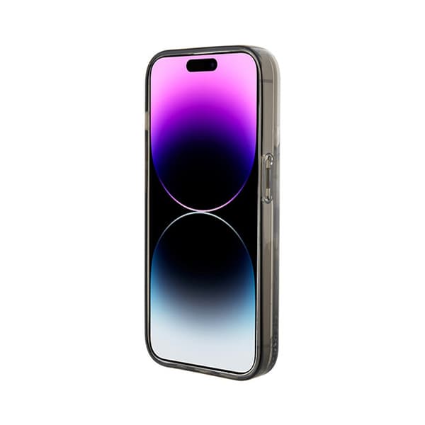 Karl Lagerfeld Liquid Glitter Choupette - iPhone 15 -kotelo (läpinäkyvä)