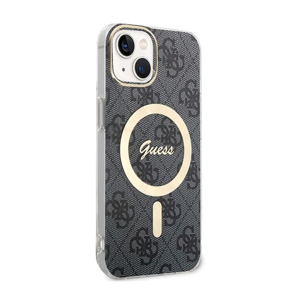 Guess 4G MagSafe - iPhone 15 -kotelo (musta)