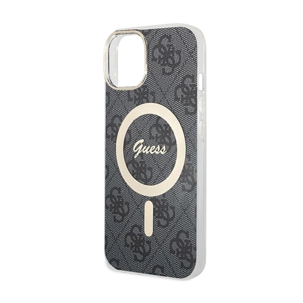 Guess 4G MagSafe - iPhone 15 -kotelo (musta)