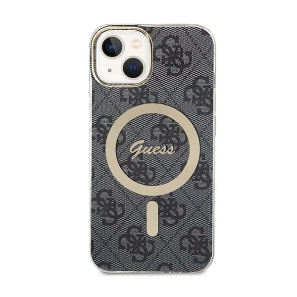 Guess 4G MagSafe - iPhone 15 -kotelo (musta)