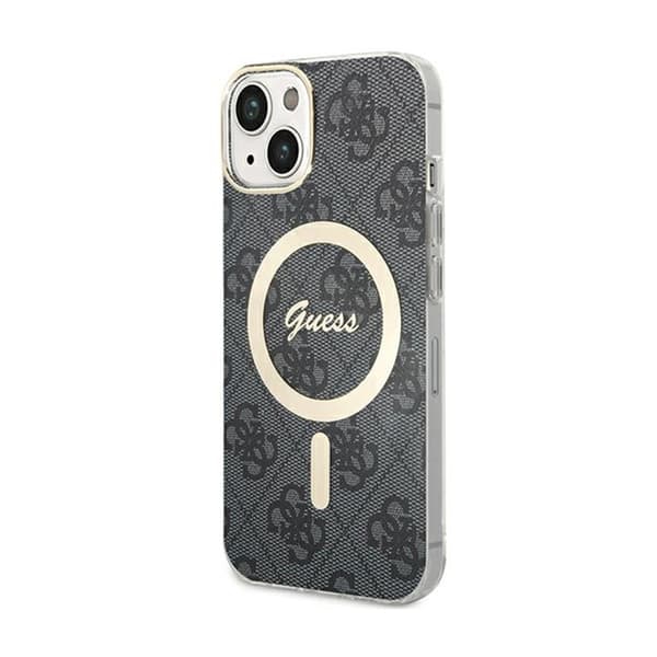 Guess 4G MagSafe - iPhone 15 -kotelo (musta)