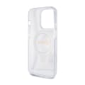 Miniatyrbillede 7 af 8: Guess Ring Stand Script Glitter MagSafe - iPhone 15 Pro Cover (gennemsigtig)