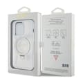 Miniatyrbillede 8 af 8: Guess Ring Stand Script Glitter MagSafe - iPhone 15 Pro Cover (gennemsigtig)