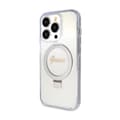 Miniatyrbillede 2 af 8: Guess Ring Stand Script Glitter MagSafe - iPhone 15 Pro Cover (gennemsigtig)