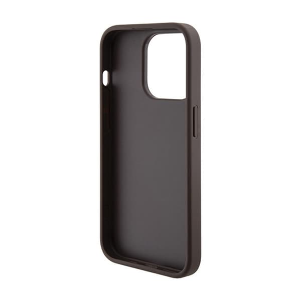 Guess Grip Stand 4G Triangle Strass-logo - iPhone 15 Pro Max etui (brun)