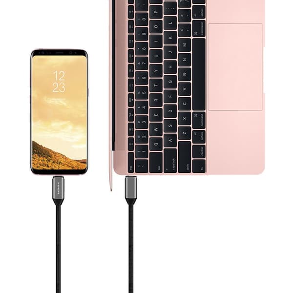 Momax Elite link - Kabel 100W 5A USB-C (strömförsörjning) 100cm (svart)