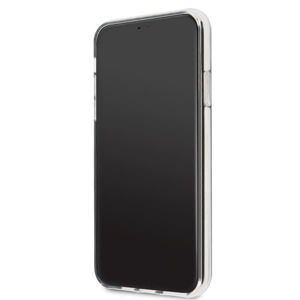 Guess 4G Peony elektropläterat mönster - iPhone 11 Pro Max-fodral (regnbåge)