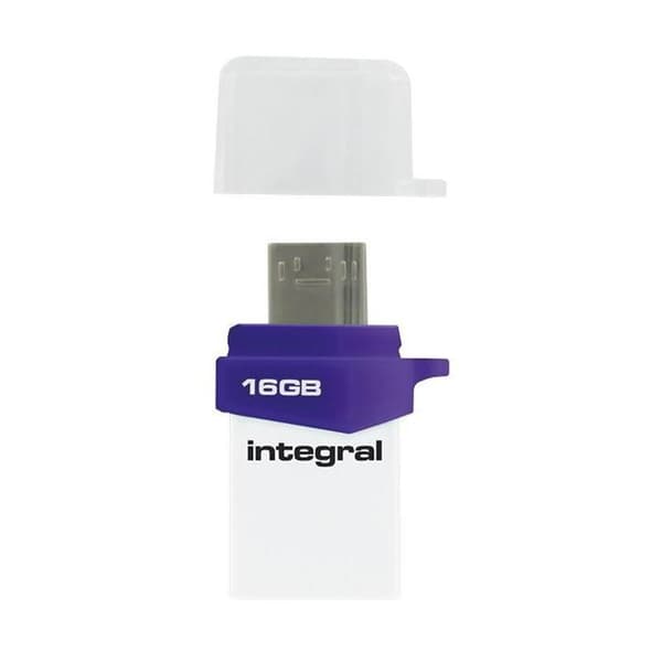 Integral Micro Fusion Flash Drive - Dual USB 3.0 och micro USB OTG pendrive 16 GB