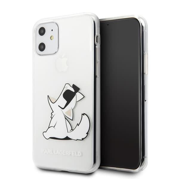 Karl Lagerfeld Choupette roliga solglasögon - iPhone 11 fodral (transparent)