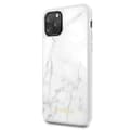 Miniatyrbild 2 av 7: Guess Marble Hardcase i härdat glas - iPhone 11 Pro-fodral (vit)