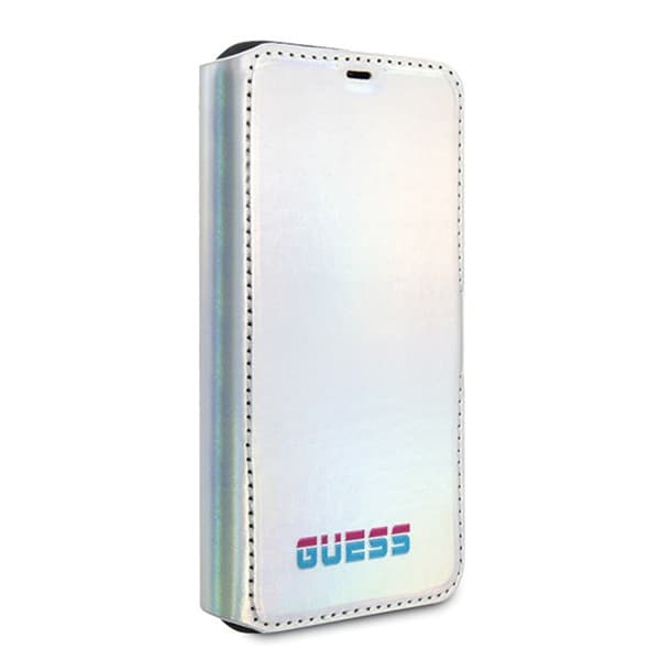 Guess Iridescent Booktype - iPhone 11 Pro-cover (sølv)