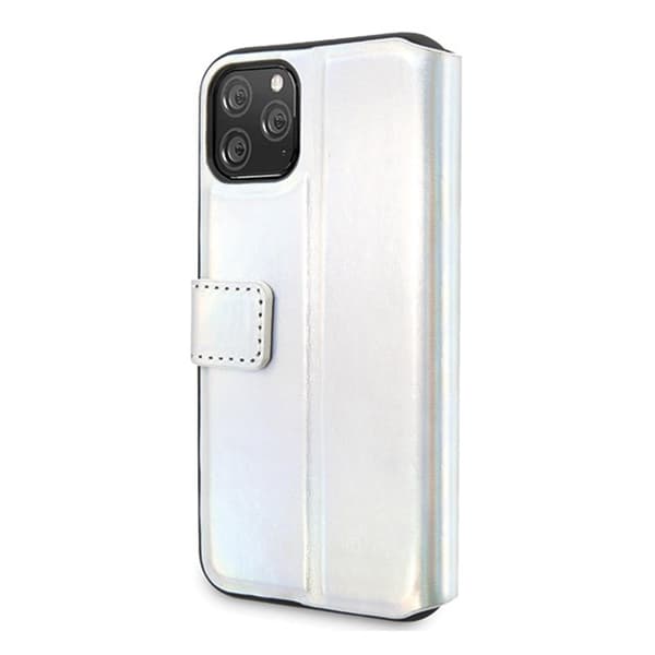 Guess Iridescent Booktype - iPhone 11 Pro-cover (sølv)