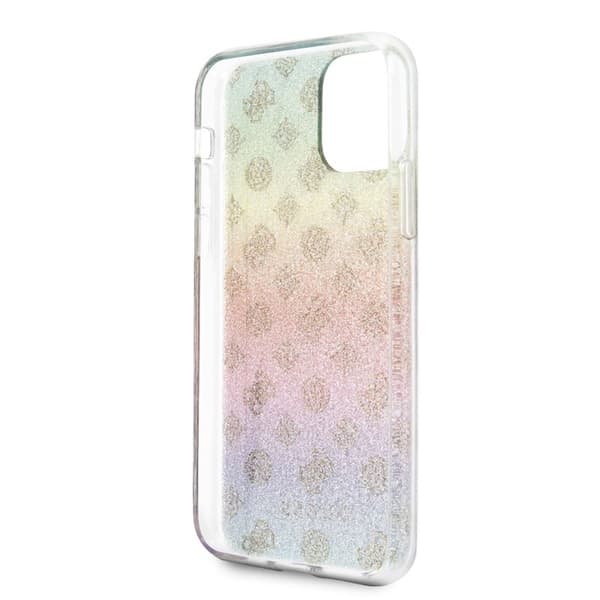 Guess 4G Peony elektrobelagt mønster - iPhone 11 Pro-cover (regnbue)