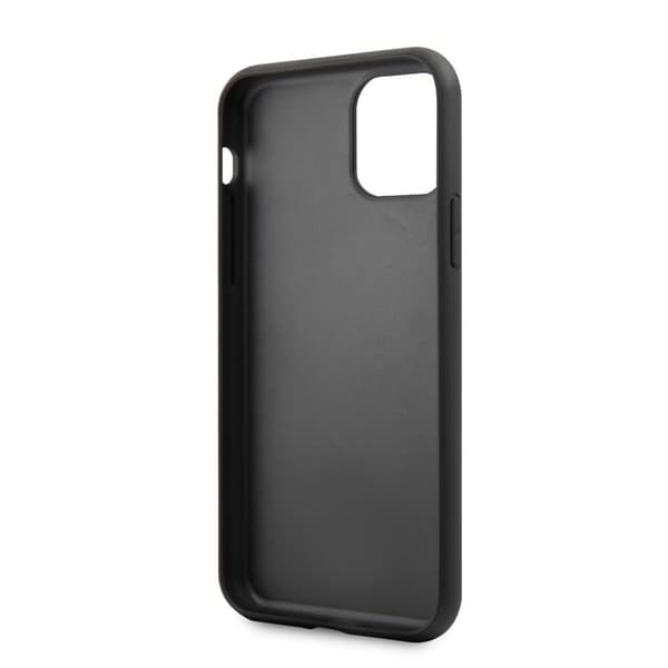 Karl Lagerfeld dobbeltlags hærdet glas glitter signaturetui - iPhone 11 Pro etui (rød)