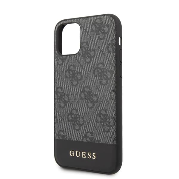 Guess 4G Bottom Stripe Collection - iPhone 11 cover (grå)