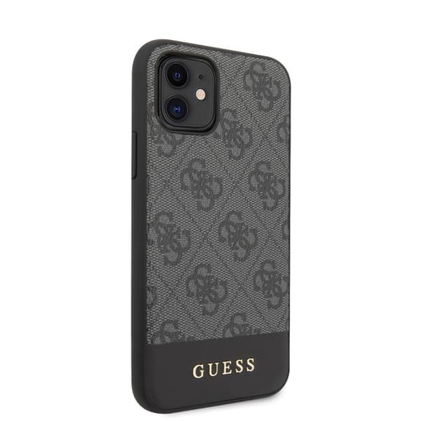 Guess 4G Bottom Stripe Collection - iPhone 11 cover (grå)