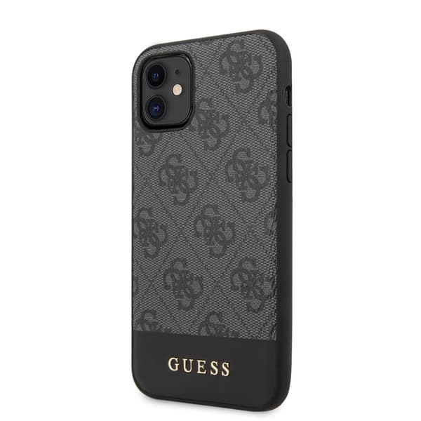 Guess 4G Bottom Stripe Collection - iPhone 11 cover (grå)
