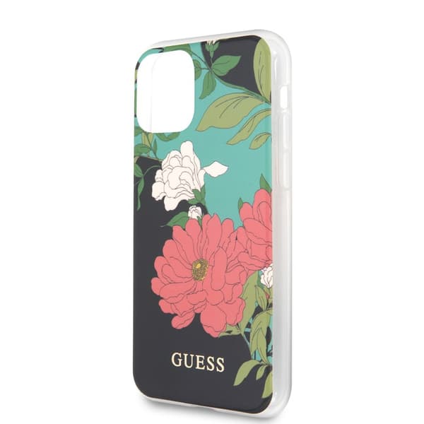 Guess Flower Shiny Collection N1 - iPhone 11 Pro-cover (sort)