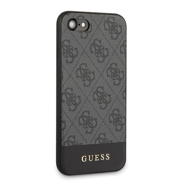 Guess 4G Bottom Stripe Collection – iPhone SE 2020/8/7 kotelo (harmaa)