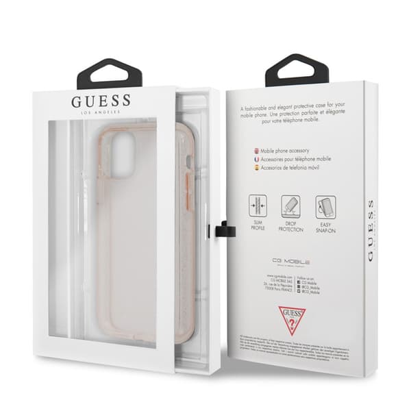 Guess Glitter Cover - iPhone 11 Pro Cover (Pink)