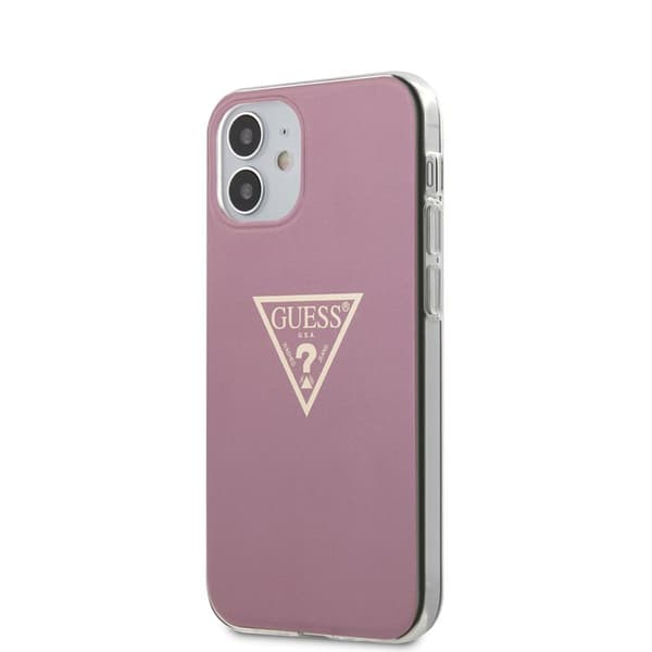 Guess Metallic Triange - iPhone 12 Mini Cover (Pink)