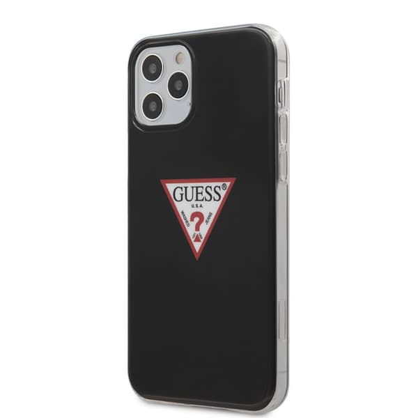 Guess Triangle-logo - iPhone 12 / iPhone 12 Pro-cover (sort)