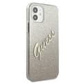 Miniatyrbillede 4 af 8: Guess Glitter Gradient Script - iPhone 12 mini cover (guld)