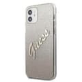 Miniatyrbillede 2 af 8: Guess Glitter Gradient Script - iPhone 12 mini cover (guld)