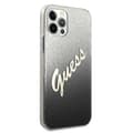 Miniatyrbild 4 av 8: Guess Glitter Gradient Script - iPhone 12 / iPhone 12 Pro-fodral (svart)