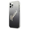 Miniatyrbild 2 av 8: Guess Glitter Gradient Script - iPhone 12 / iPhone 12 Pro-fodral (svart)