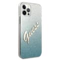 Miniatyrbild 4 av 8: Guess Glitter Gradient Script - iPhone 12 / iPhone 12 Pro-fodral (blå)