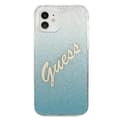 Miniatyrbild 3 av 8: Guess Glitter Gradient Script - iPhone 12 minifodral (blått)