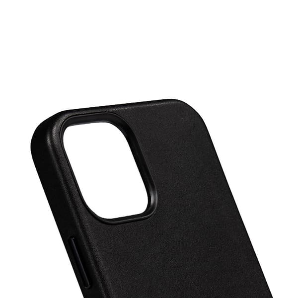 Crong Essential Cover Magnetic - iPhone 12 Pro Max MagSafe nahkakotelo (musta)