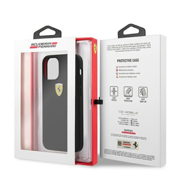 Ferrari On Track Silikone – iPhone 12 mini cover (sort)