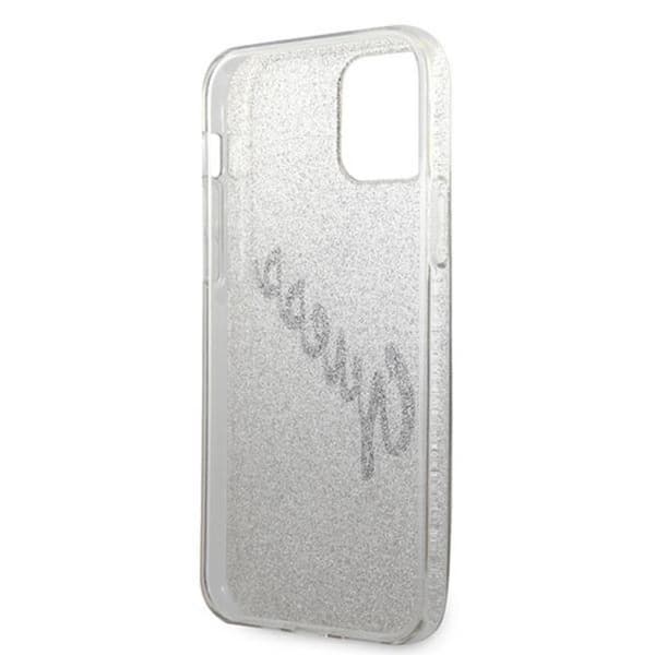 Guess Glitter Gradient Script - iPhone 12 / iPhone 12 Pro Fodral (guld)