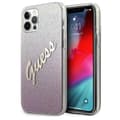 Miniatyrbillede 1 af 8: Guess Glitter Gradient Script - iPhone 12 Pro Max etui (Pink)