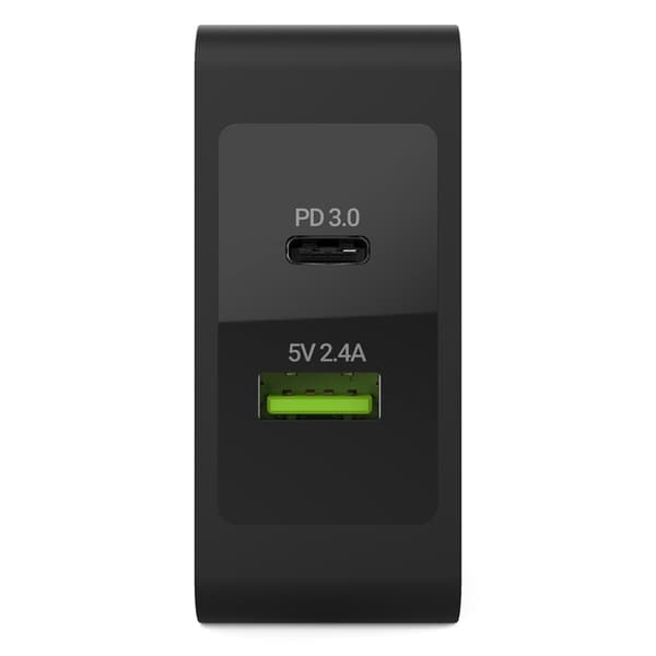 Green Cell - 45W PD USB-C oplader med USB-C kabel og ekstra USB port