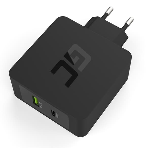 Green Cell - 45W PD USB-C oplader med USB-C kabel og ekstra USB port