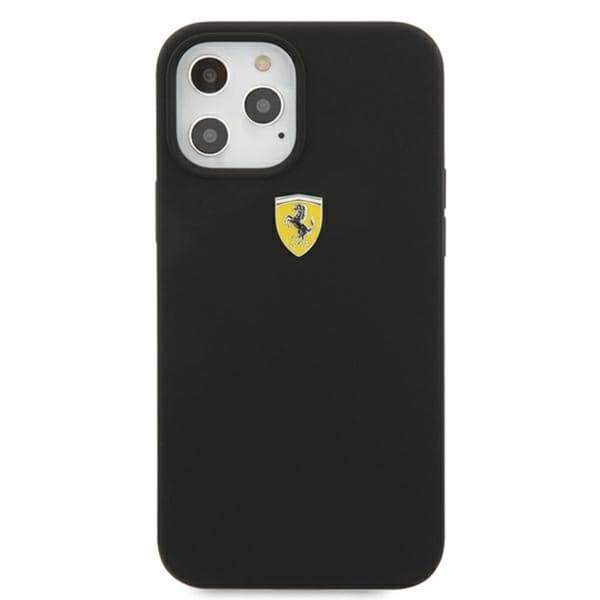 Ferrari On Track Silicone – iPhone 12 Pro Max -kotelo (musta)