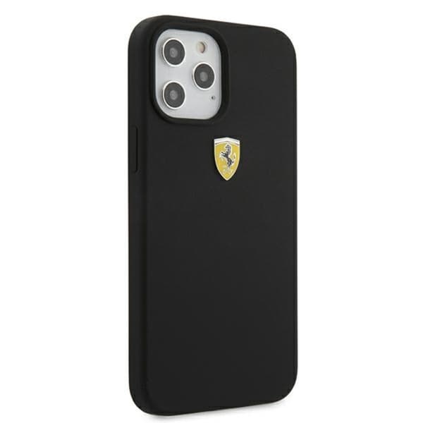 Ferrari On Track Silicone – iPhone 12 Pro Max -kotelo (musta)