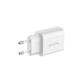Miniatyrbillede 4 af 10: Crong USB-C rejseoplader – USB-C Power Delivery 20W vægoplader (hvid)