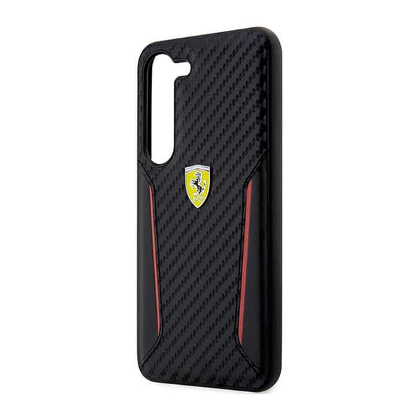 Ferrari Carbon Contrast Edges - Samsung Galaxy S23+ skal (svart)